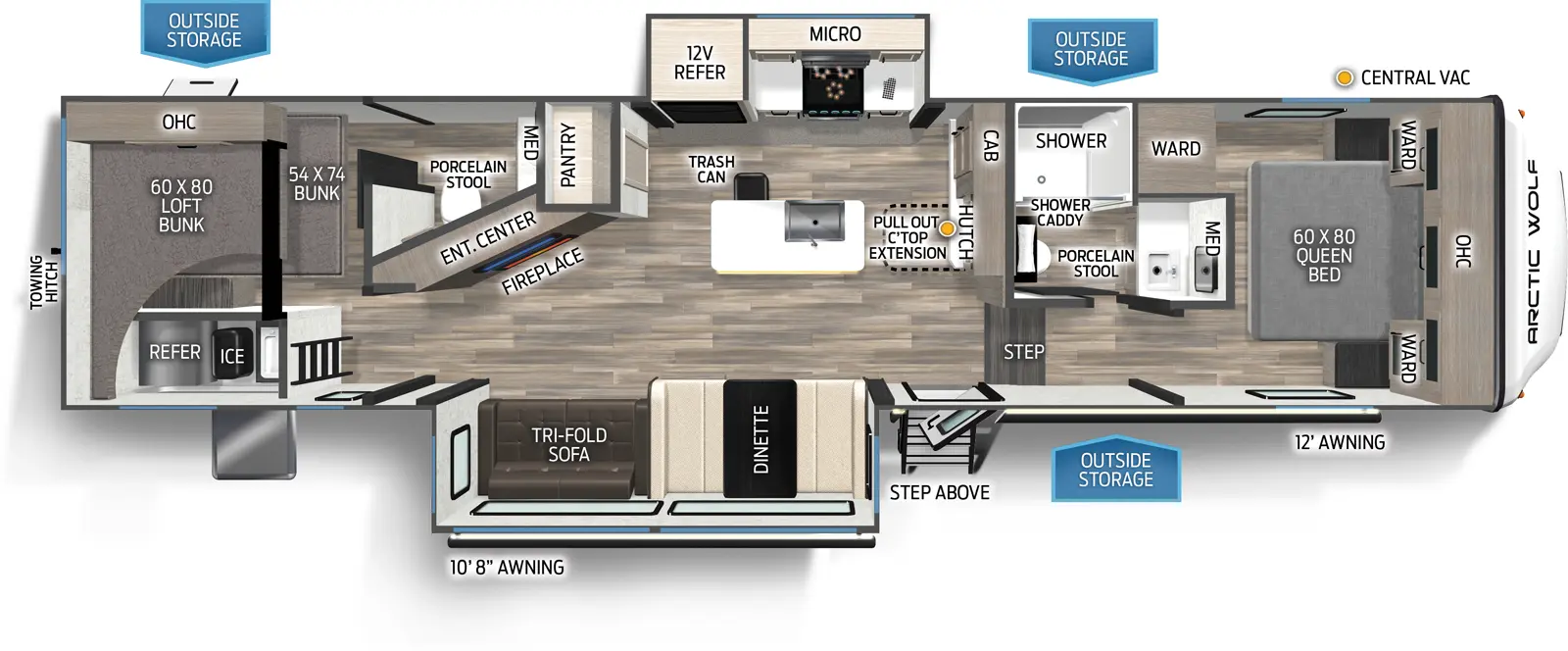 Arctic Wolf 331BH Floorplan